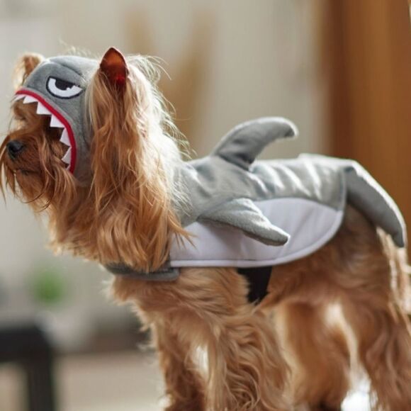 Pet Shark Costume. Size Medium. EUC - Picture 1 of 14